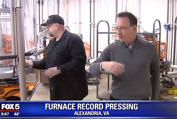 Fox 5 DC Visits Furnace Record Pressing