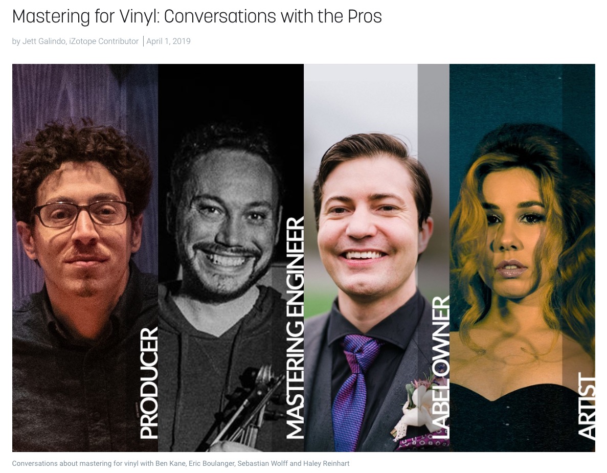 Mastering for Vinyl: Conversations with the Pros from the iZotope Audio Blog